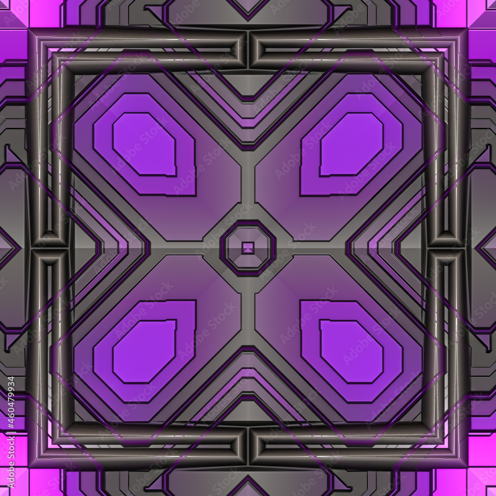 Wall mural 3d effect - abstract geometric pattern