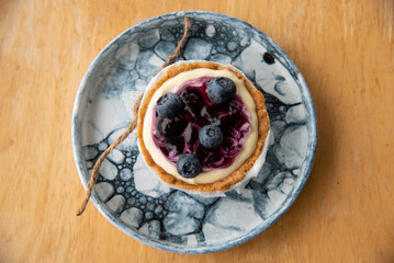 blueberries pie