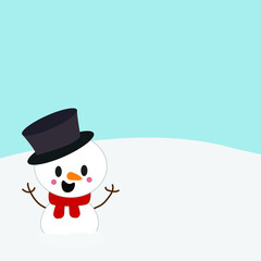 snowman with hat