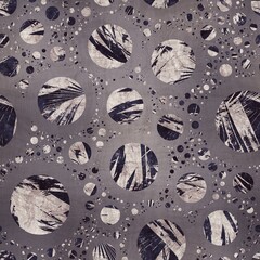 Seamless abstract textured circle pattern for surface print. High quality illustration. Modern grungy polka dot graphic motif. Hipster chic textile swatch. Dots, spots, or orbs. Scrapbook paper design