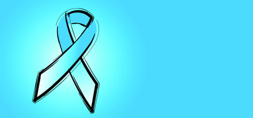 Men's health awareness, blue ribbon ( mustache ), medical symbol for prostate cancer month in november. World diabetes day, diabetic ribbons. Vector banner. Vector logo.