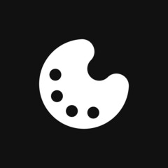 palette icon vector on grey background