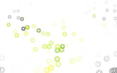 Light Green vector layout with circle shapes.
