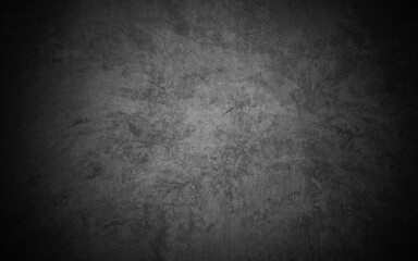 Old wall texture cement dark black gray  background abstract grey color design are light with white gradient background.