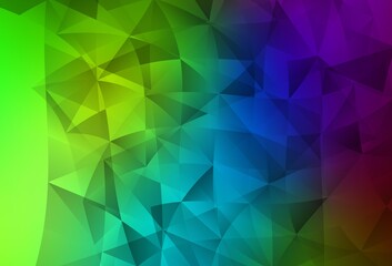Dark Multicolor vector layout with lines, triangles.