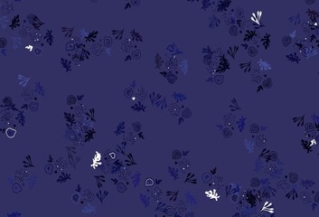 Light Purple vector backdrop with memphis shapes.