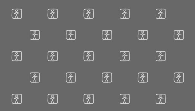 human synbol pattern background