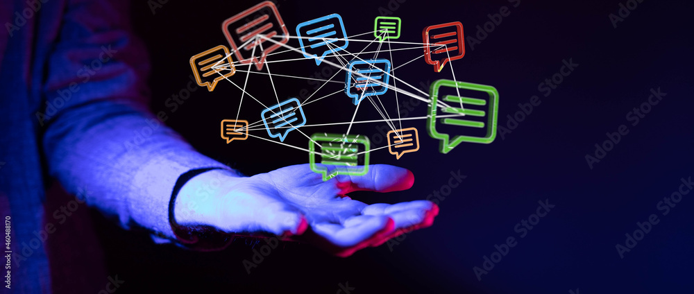 Aufkleber email inbox electronic communication graphics concept