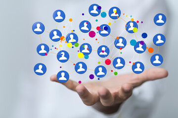 Global digital connections with technology