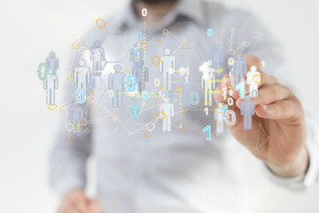 organization chart team concept networking