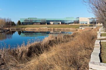 civic plaza building exterior and grounds