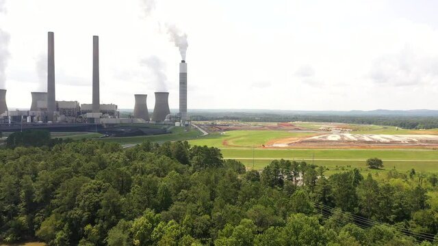 Plant Bowen, coal-fired power station, Georgia Power on Etowah River