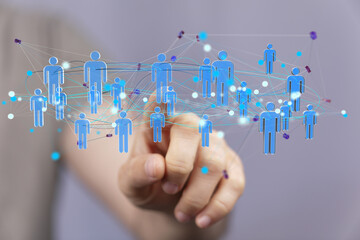Telecommunication concept with abstract network structure