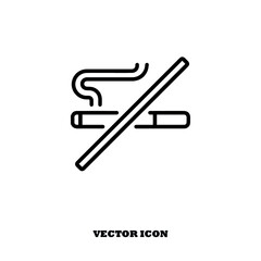Obraz premium no smoke vector icon