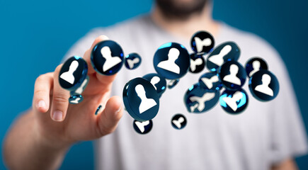 people network structure HR - Human resources management and recruitment