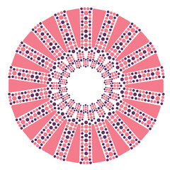 Pink and violet vector with circle shapes. Decorative design. Template for your brand.