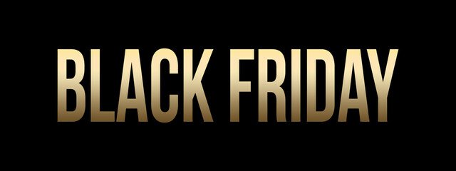 Black banner for sales on Black Friday. Black friday 3d text. banner for shop, web, store, business and other