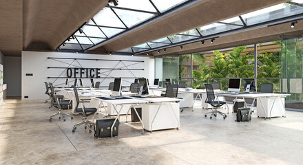 modern office interior design concept