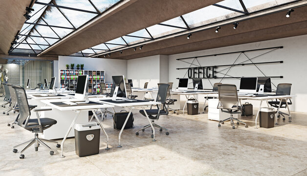 modern office interior design concept