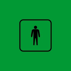 man room  sign icon, man toilet sign icon, man restroom symbol vector