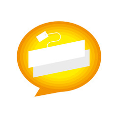 speech bubble and mouse