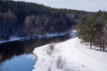 river in winter