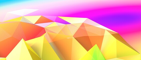 Abstract Low-Poly background. triangulated texture. Design 3d