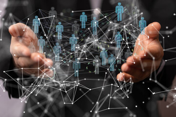 Unity group and teamwork concept