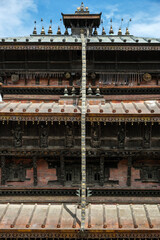 Fototapeta premium Bagh Bhairab Temple is a historic Hindu temple dedicated to the incarnation of Shiva as a tiger in Kirtipur, Kathmandu, Nepal.