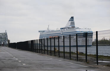 Modern Baltic passenger ferry cruiseship cruise ship liner Symphony in port of Helsinki, Finland