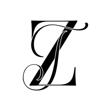 zt, tz, monogram logo. Calligraphic signature icon. Wedding Logo Monogram. modern monogram symbol. Couples logo for wedding
