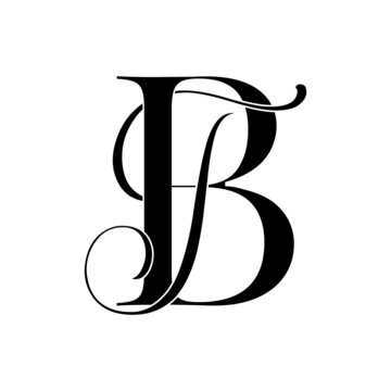 bt, tb, monogram logo. Calligraphic signature icon. Wedding Logo Monogram. modern monogram symbol. Couples logo for wedding