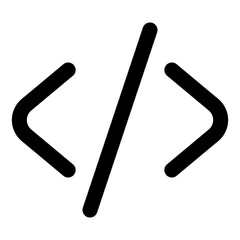 Obraz premium Coding program icon