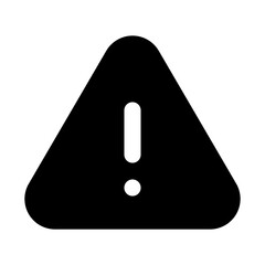 Warning sign icon