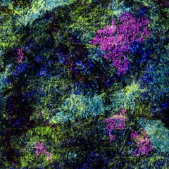 Abstract grunge texture magenta purple, blue and green background 