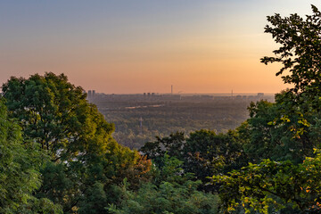 sunrise over the river