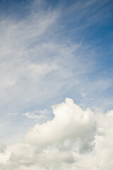Blue sky and clouds - empty cloudscapes 