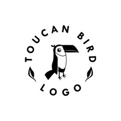 Toucan bird logo design template