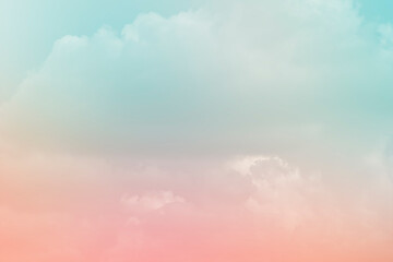 cloud and sky with grunge paper texture.