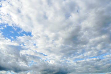 Background of vast blue sky and clouds sky