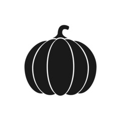 Pumpkin icon. Thanksgiving Day. Flat design.