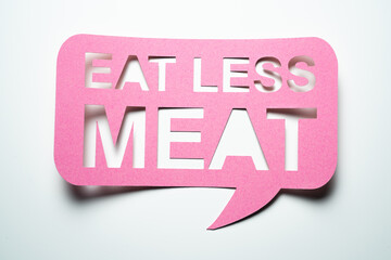 Eat Less Meat. Diet Restriction