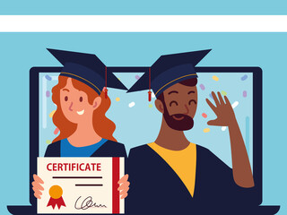 people virtual graduation