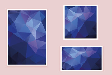 abstract textured polygonal background vector. Blurry triangle design. The pattern can be used for the background.	