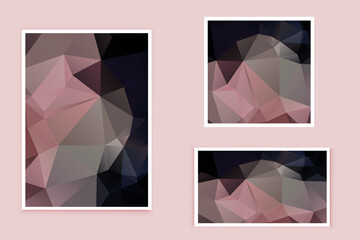 Fototapeta premium abstract textured polygonal background vector. Blurry triangle design. The pattern can be used for the background. 
