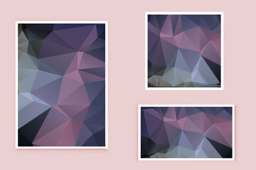abstract textured polygonal background vector. Blurry triangle design. The pattern can be used for the background.	
