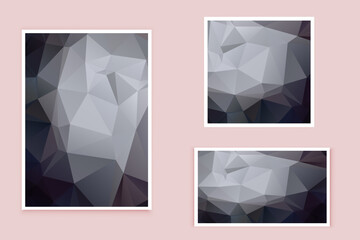 abstract textured polygonal background vector. Blurry triangle design. The pattern can be used for the background.	