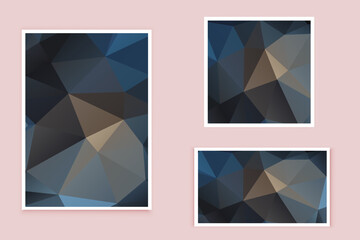 abstract textured polygonal background vector. Blurry triangle design. The pattern can be used for the background.	