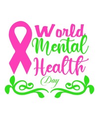 Mental health day SVG design