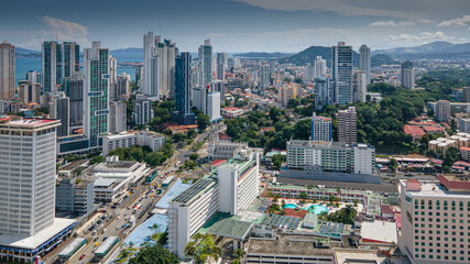 Obraz premium PANAMA FOTOS PANORAMICAS DE PANAMA PANAMA DESDE LAS ALTURAS PANAMA EN LAS ALTURAS BELLEZAS DE PANAMA EDIFICIOS DE PANAMA